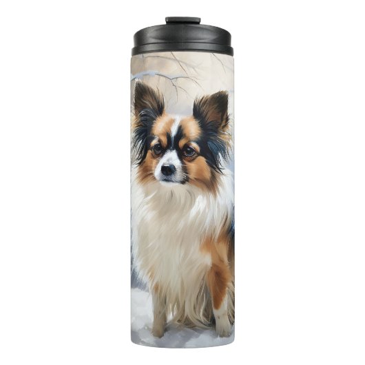 Papillon Let It Snow Christmas Thermosbecher (Vorderseite)