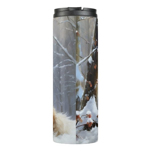 Papillon Let It Snow Christmas Thermosbecher (Rückseite)