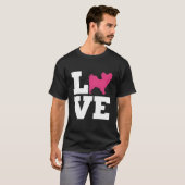 Papillon Liebe T-Shirt (Vorne ganz)