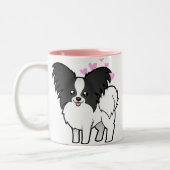 Papillon Liebe Zweifarbige Tasse (Links)