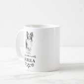 Papillon Life ist besser mit dem benutzerdefiniert Kaffeetasse (Vorderseite Links)