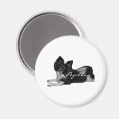 Papillon Magnet (Vorderseite/Rückseite)