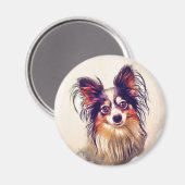 Papillon Magnet (Vorderseite/Rückseite)