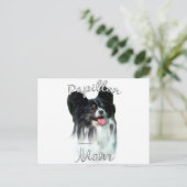 Papillon Mama 2 Postkarte (Stehend Vorderseite)