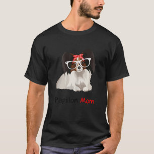 Papillon Mama Bandana Womens Papillon Dog T-Shirt