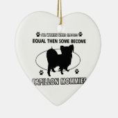 Papillon Mama-Entwürfe Keramik Ornament (Rechts)