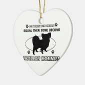 Papillon Mama-Entwürfe Keramik Ornament (Links)