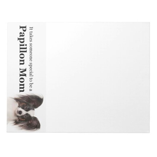 Papillon Mama Notepad Notizblock (Vorderseite)