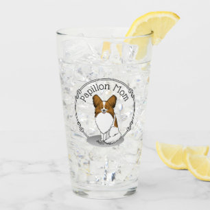 Papillon Mama Pap Mama (weiß & Einweg) Niedliche H Glas