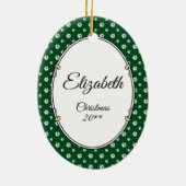 Papillon Mama Pap Mama (weiß & Einweg) Niedliche H Keramik Ornament (Hinten)