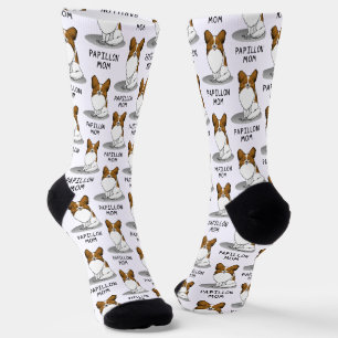 Papillon Mama Pap Mama (weiß & Niedlich) Socken