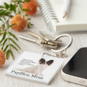 Papillon Mama Schlüsselanhänger (Vorderseite rechts)