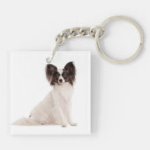 Papillon Mama Schlüsselanhänger (Rückseite)