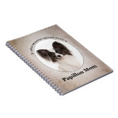 Papillon Mama Spiral Notebook Notizblock (Rechte Seite)