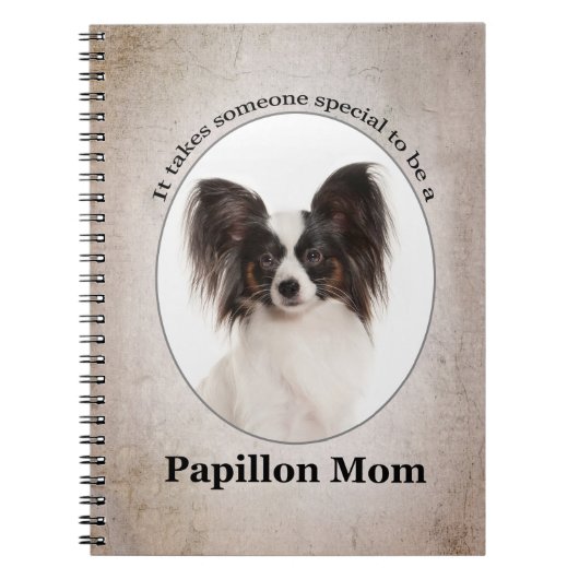 Papillon Mama Spiral Notebook Notizblock (Vorderseite)