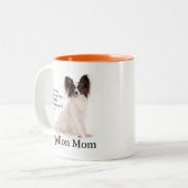 Papillon Mama-Tasse Zweifarbige Tasse (Vorderseite Links)