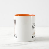 Papillon Mama-Tasse Zweifarbige Tasse (Mittel)