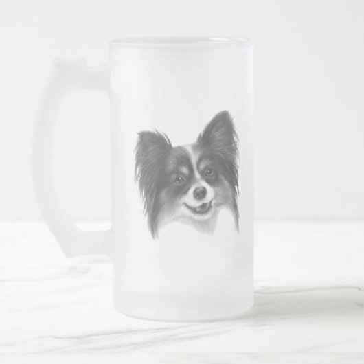 Papillon Mattglas Bierglas (Links)