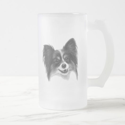 Papillon Mattglas Bierglas (Rechts)