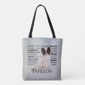 Papillon Merkmal-Tasche Tasche (Rückseite)
