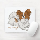 papillon mousepad (Mit Mouse)
