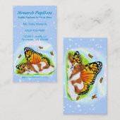 Papillon Mystical Monarch Business Cards Visitenkarte (Vorne/Hinten)