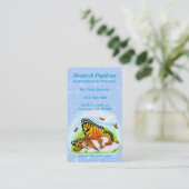 Papillon Mystical Monarch Business Cards Visitenkarte (Stehend Vorderseite)