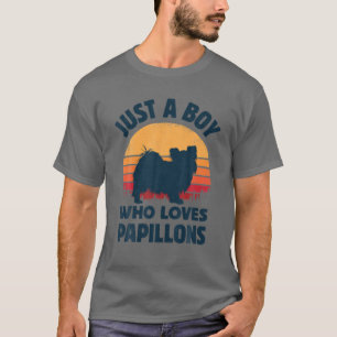 Papillon Nur Ein Junge Der Continental Toy Span Li T-Shirt