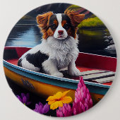 Papillon on a Paddle: Ein Landschaftliches Abenteu Button (Vorderseite)
