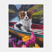 Papillon on a Paddle: Ein Landschaftliches Abenteu Fleecedecke (Vorderseite)