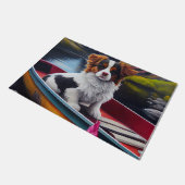 Papillon on a Paddle: Ein Landschaftliches Abenteu Fußmatte (Schrägansicht)