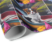 Papillon on a Paddle: Ein Landschaftliches Abenteu Geschenkpapier (Rolleneckpunkt)