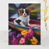 Papillon on a Paddle: Ein Landschaftliches Abenteu Karte (Gelbe Blume)