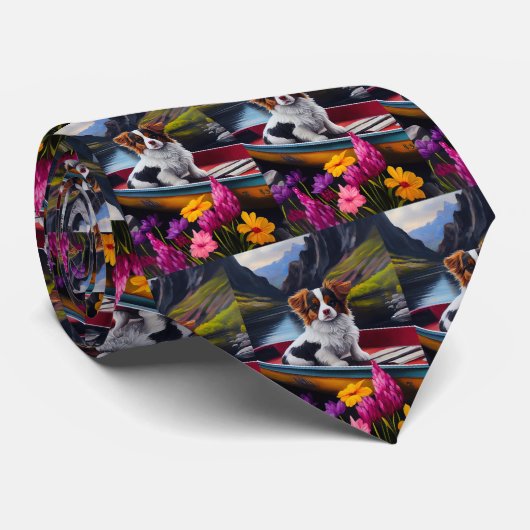 Papillon on a Paddle: Ein Landschaftliches Abenteu Krawatte (Gerollt)