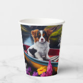 Papillon on a Paddle: Ein Landschaftliches Abenteu Pappbecher (Rückseite)