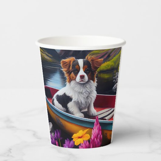 Papillon on a Paddle: Ein Landschaftliches Abenteu Pappbecher (Rückseite)