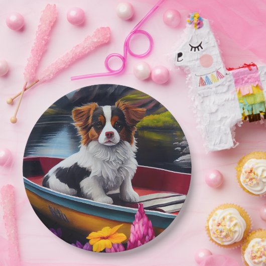 Papillon on a Paddle: Ein Landschaftliches Abenteu Pappteller (Party)