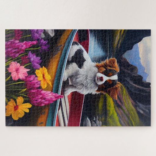 Papillon on a Paddle: Ein Landschaftliches Abenteu Puzzle (Horizontal)