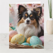 Papillon-Ostereier Karte (Vorderseite)