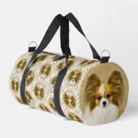 Papillon Painting Lemon und White Original Dog Art