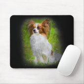 Papillon, Papillon, Papillon-Hunde, Papillenhund, Mousepad (Mit Mouse)