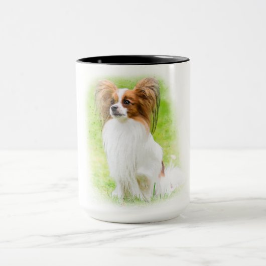 Papillon, Papillon, Papillon, Papillon, Hund, Papi Tasse (Zentrum)