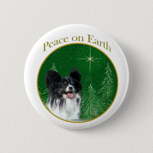 Papillon Peace Button (Vorderseite)