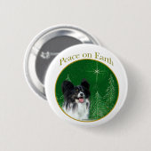 Papillon Peace Button (Vorne & Hinten)