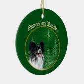 Papillon Peace Keramik Ornament (Rechts)