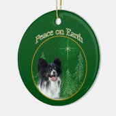 Papillon Peace Keramik Ornament (Links)