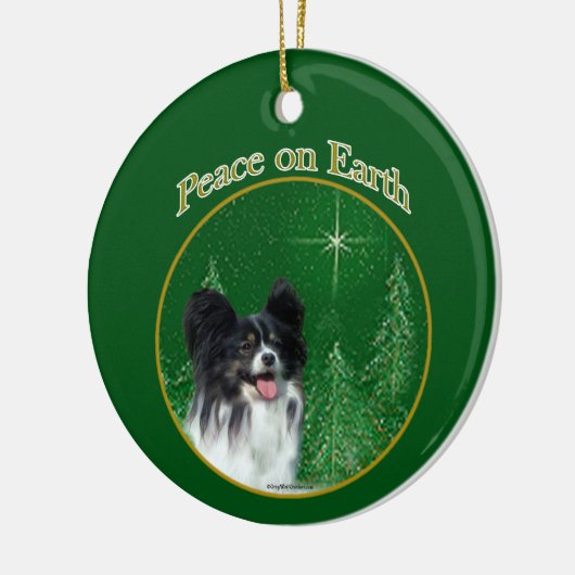 Papillon Peace Keramik Ornament (Links)