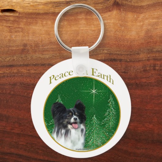 Papillon Peace Schlüsselanhänger (Vorderseite)