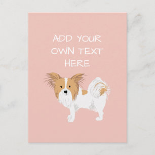 Papillon Personalisiert Hundname Postkarte