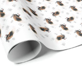 Papillon (Phalene) Geschichtsdesign Geschenkpapier (Rolleneckpunkt)